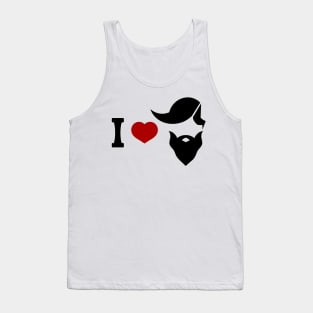 I love beard sign Tank Top